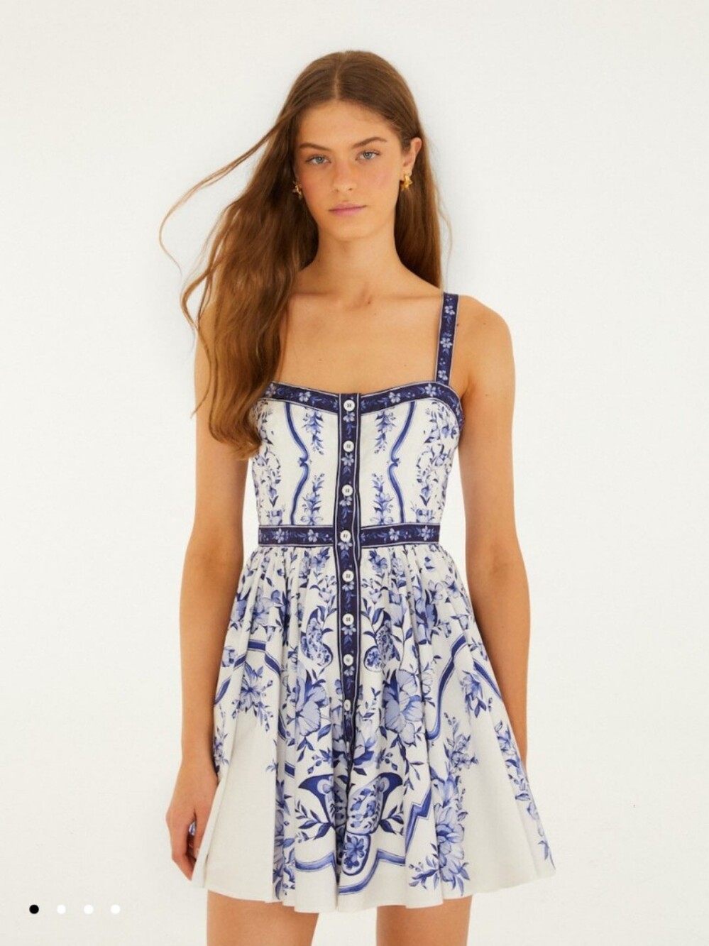 FARM Rio Porcelain Garden Mini Dress NWT Size M - Picture 2 of 10